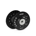 Support plateau ventilé 125mm – rigide pour disque fibre  – VSM